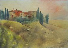 Häuser bei San Gemignano